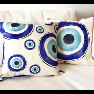 Evil eye cushion